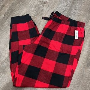NWT Old Navy women's red & black buffalo plaid pajama pants size XL
